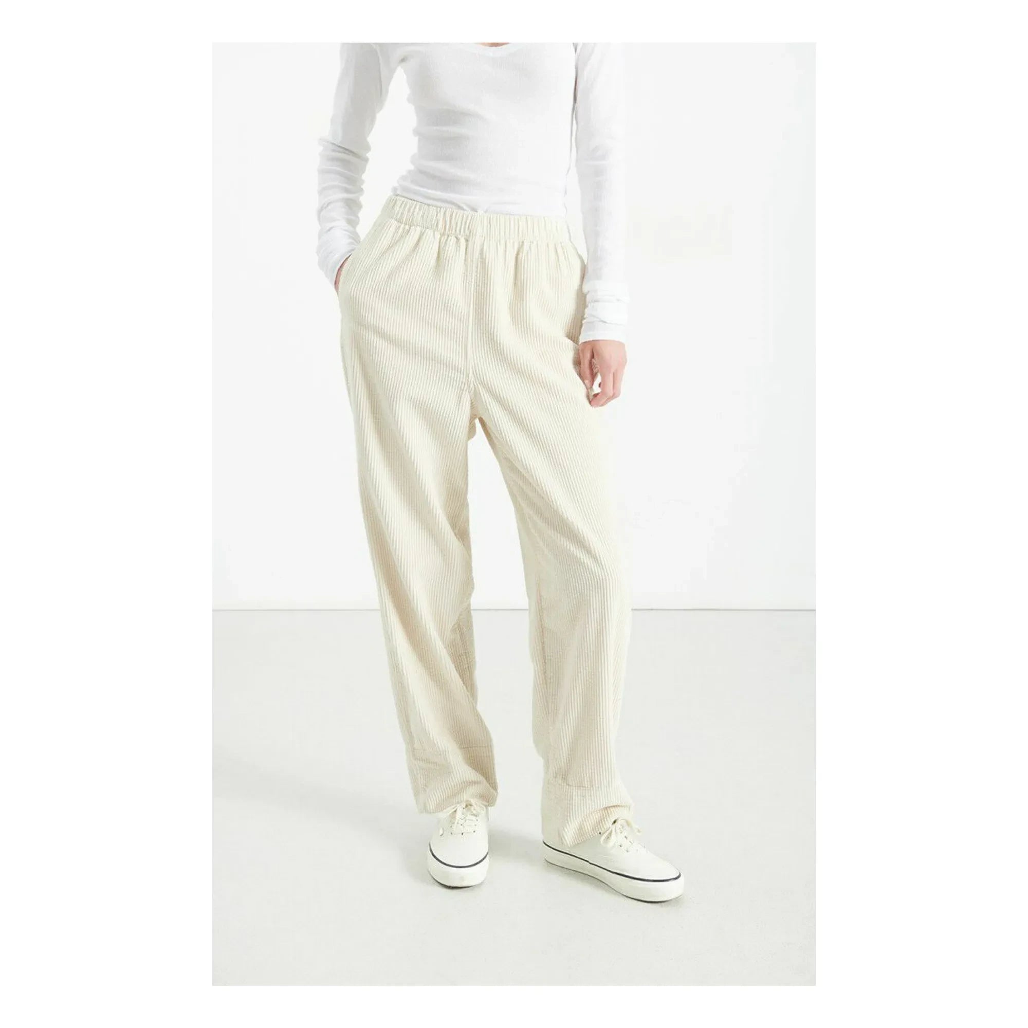 American Vintage - Padow Velvet Pants | Ecru