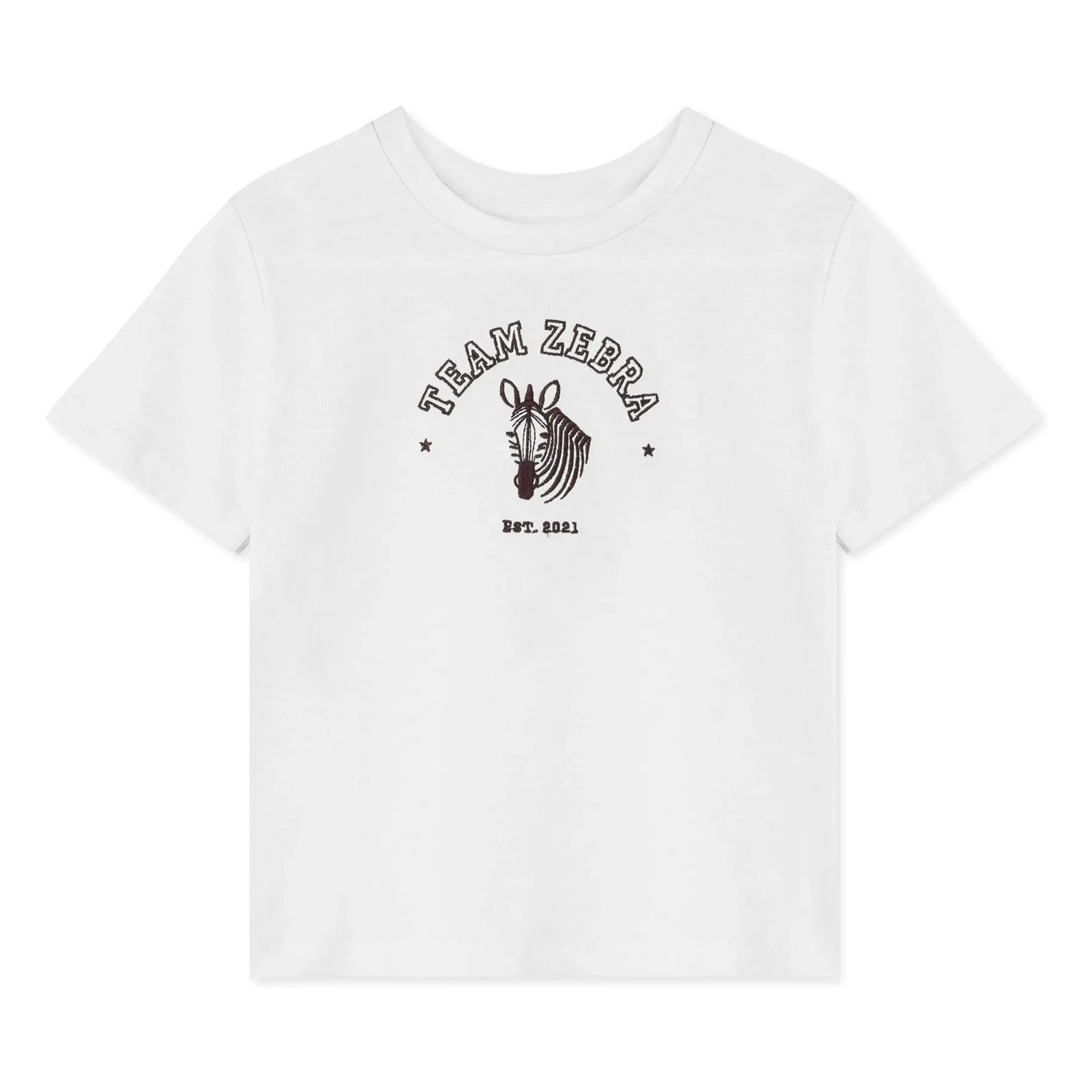 Fliink - Sommer Zebra Organic Cotton T-Shirt | White