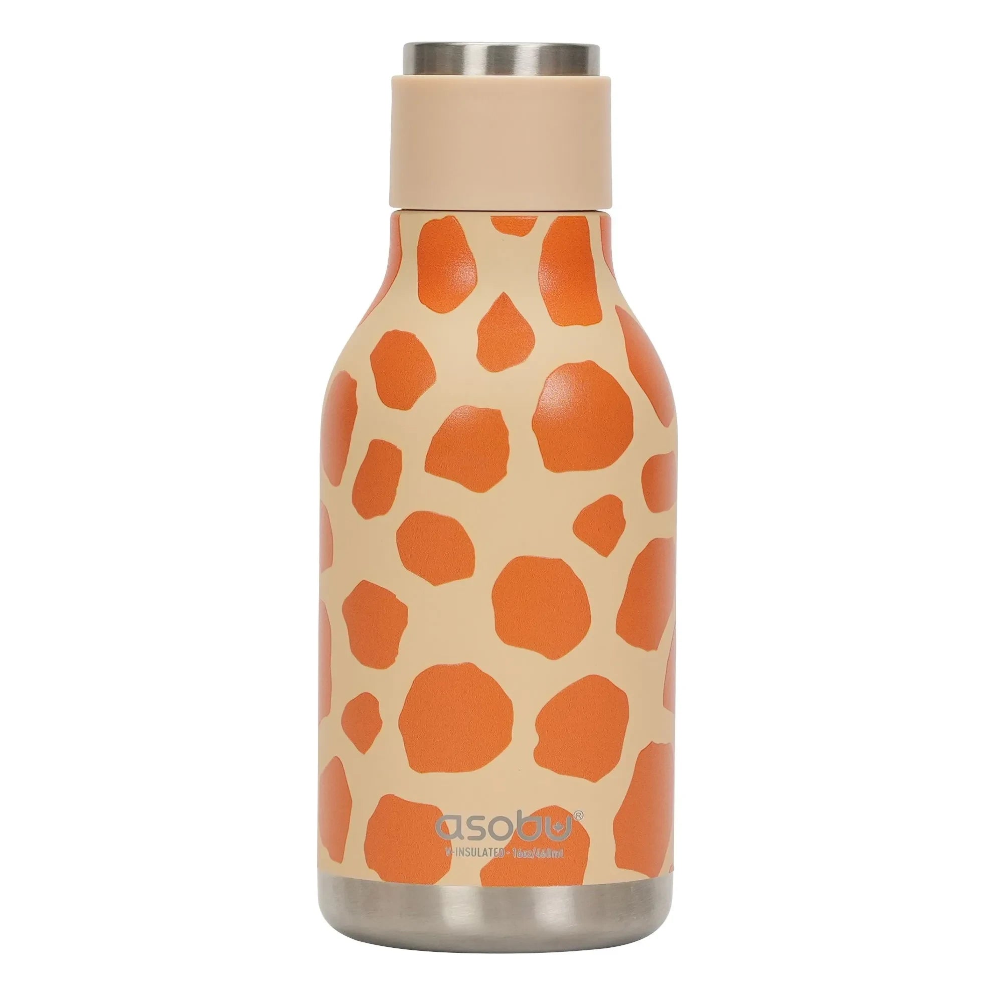 Asobu - Giraffe Stainless Steel Water Bottle | Orange