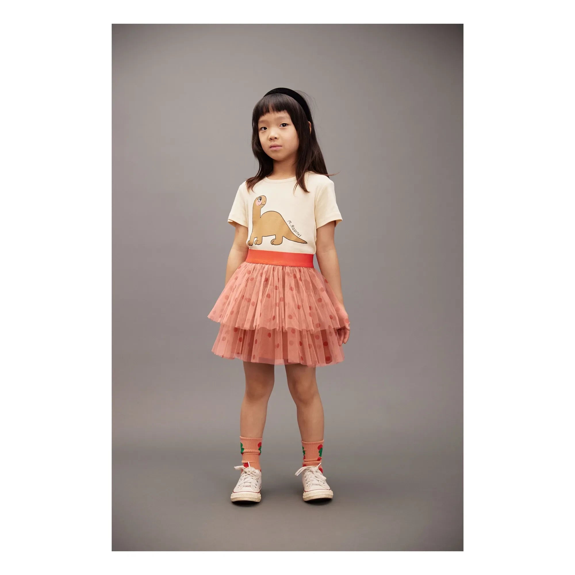 Mini Rodini - Polka Dot Tulle Skirt | Pink