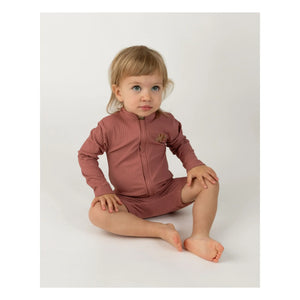 Donsje - Monoah Fish Print Swimsuit | Terracotta Red
