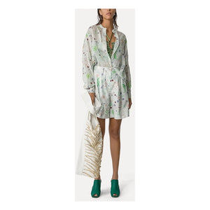 Forte Forte - Love Alchemy" Cotton and Silk Voile Oversized Shirt | Light Blue