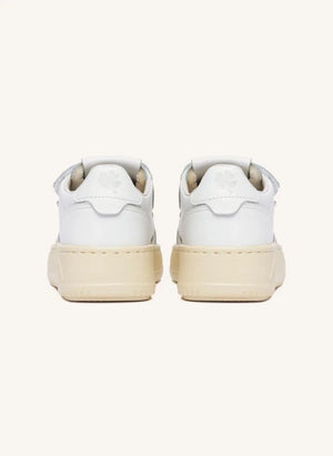 Autry - Kidstripes Low Leather Sneakers | White