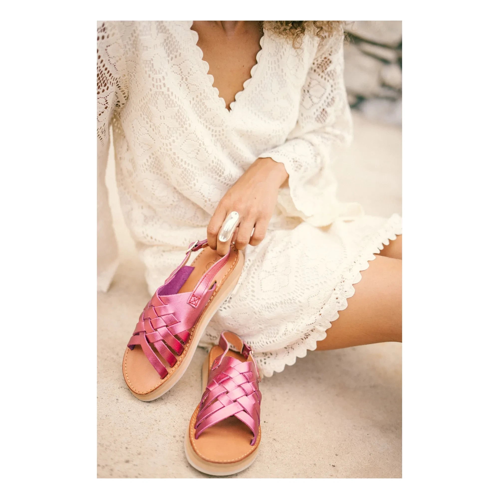 Mapache - Lola Sandals | Pink