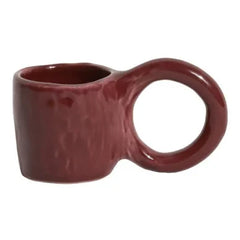 Petite Friture - Donut Espresso Cups, Pia Chevalier - Set of 2 | Burgundy