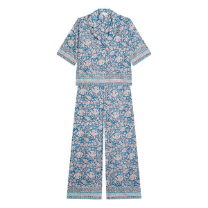 Louise Misha - Louka organic cotton pajamas | Blue