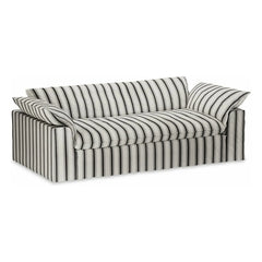 HKliving - Nomad 3-seater striped sofa | Chalk