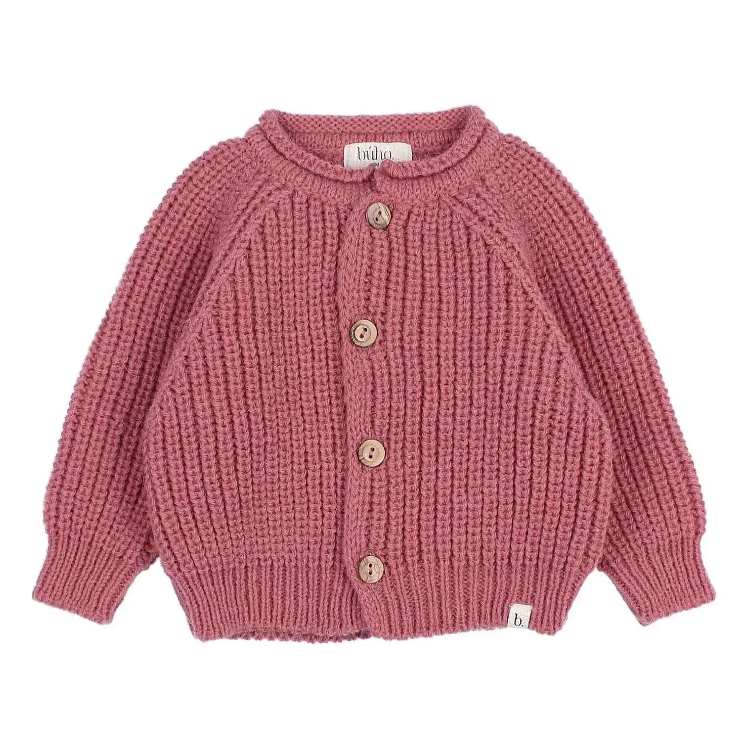 Búho - Wool Cardigan | Mauve