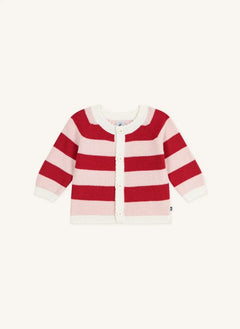 Petit Bateau - Çizgili Yün Yelek | Pembe