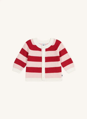 Petit Bateau - Çizgili Yün Yelek | Pembe