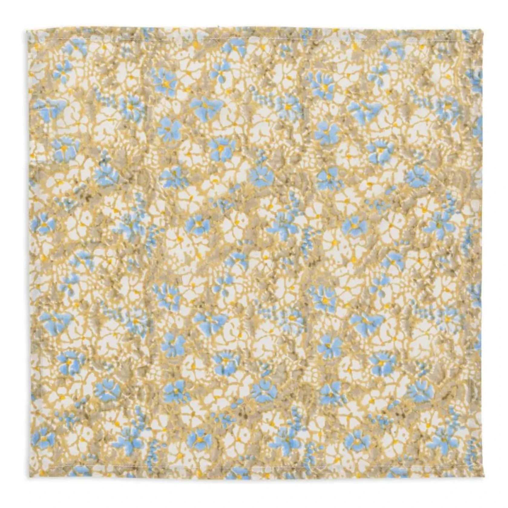 Le Monde Sauvage - Madras Napkin - 8-Pack | Yellow
