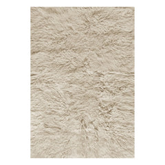 Layered - Fluffy Wool Rug | Beige