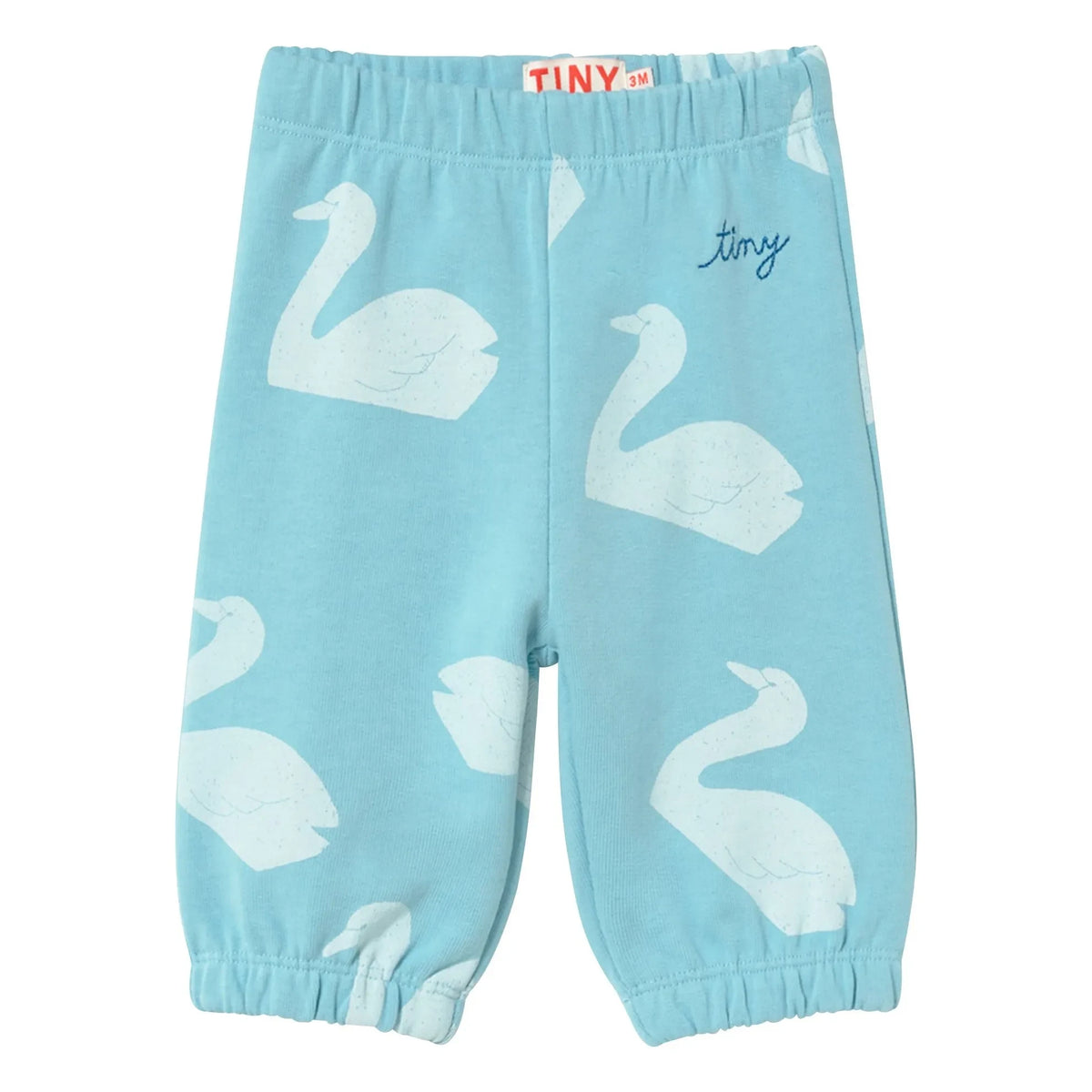 Tinycottons - Jogger Swans Organic Cotton | Light blue