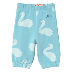 Tinycottons - Jogger Swans Organic Cotton | Light blue