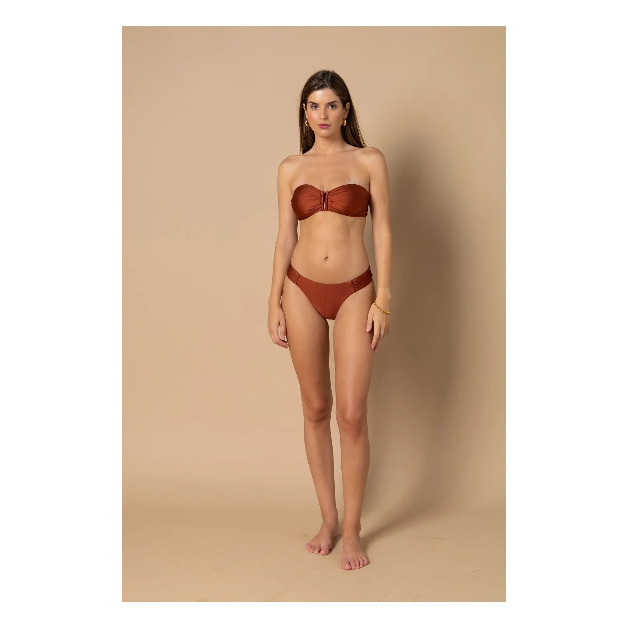 Alma Deia - Lena Low-Cut Swimsuit Brief | Terracotta