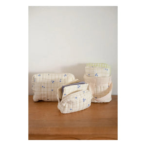 Soft Spot - Organic Cotton Blueberry Makeup Bag