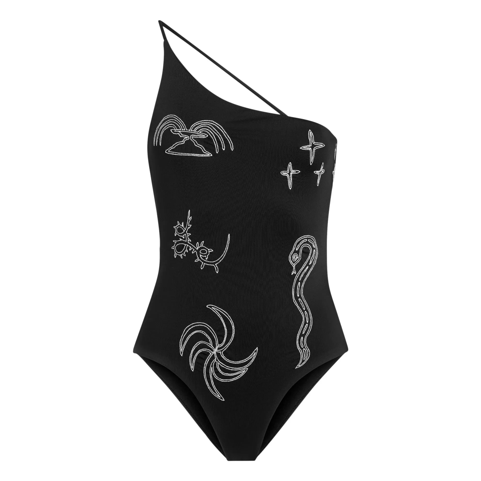 OAS - Tuffo Embroidered Swimsuit | Black