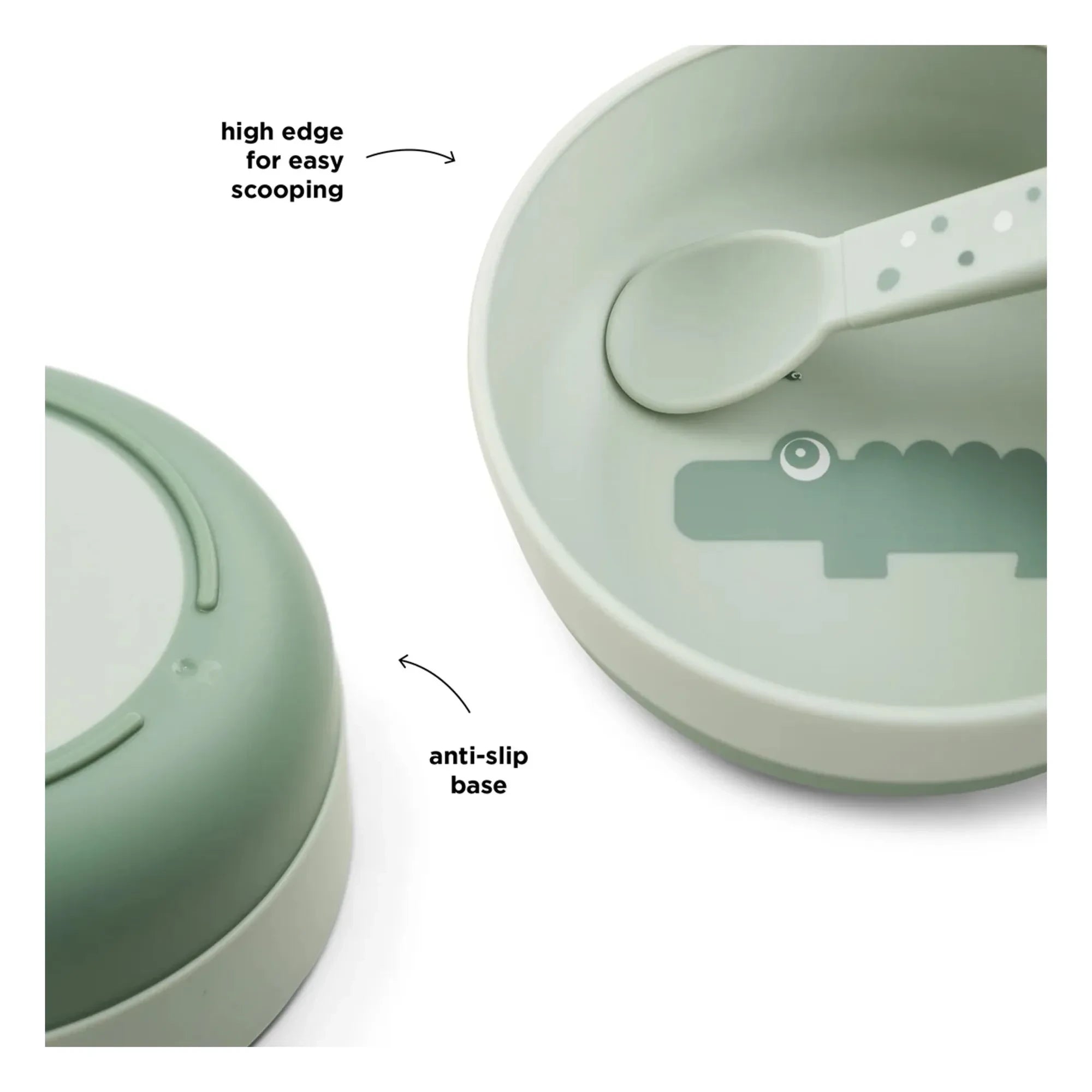 Done by Deer - Croco Bowl | Green