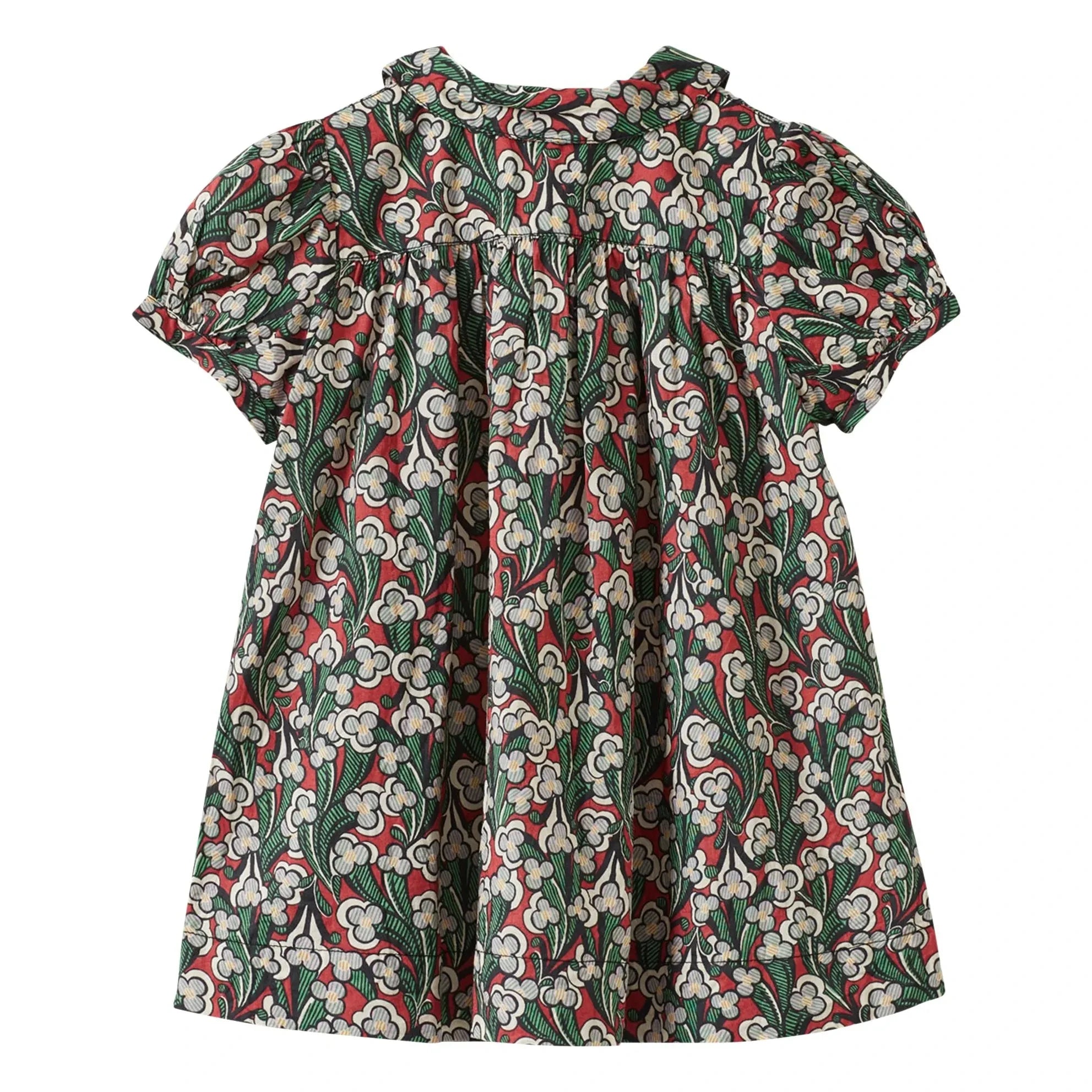Caramel - Nina Liberty Dress and Bloomer Set | Burgundy