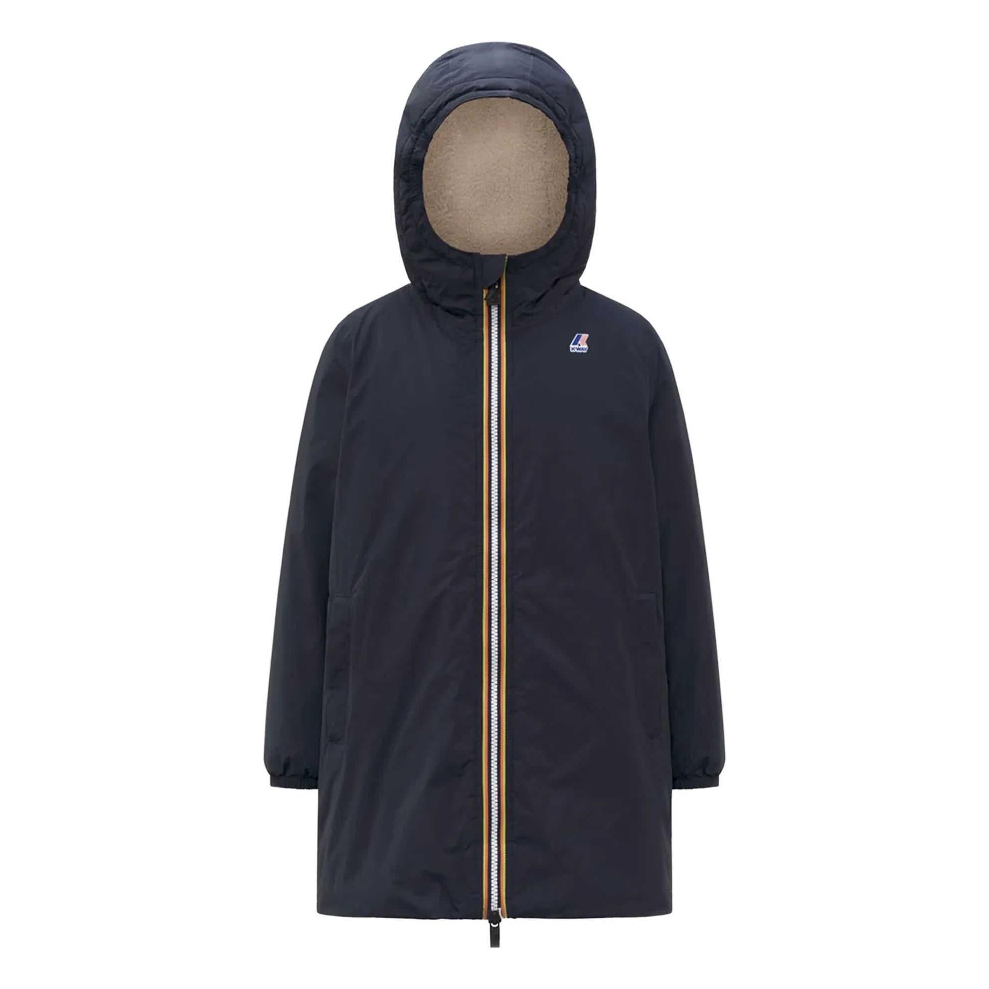 K-way - Le Vrai 4.0 Eiffel Orsetto Padded Waterproof Jacket | Navy Blue