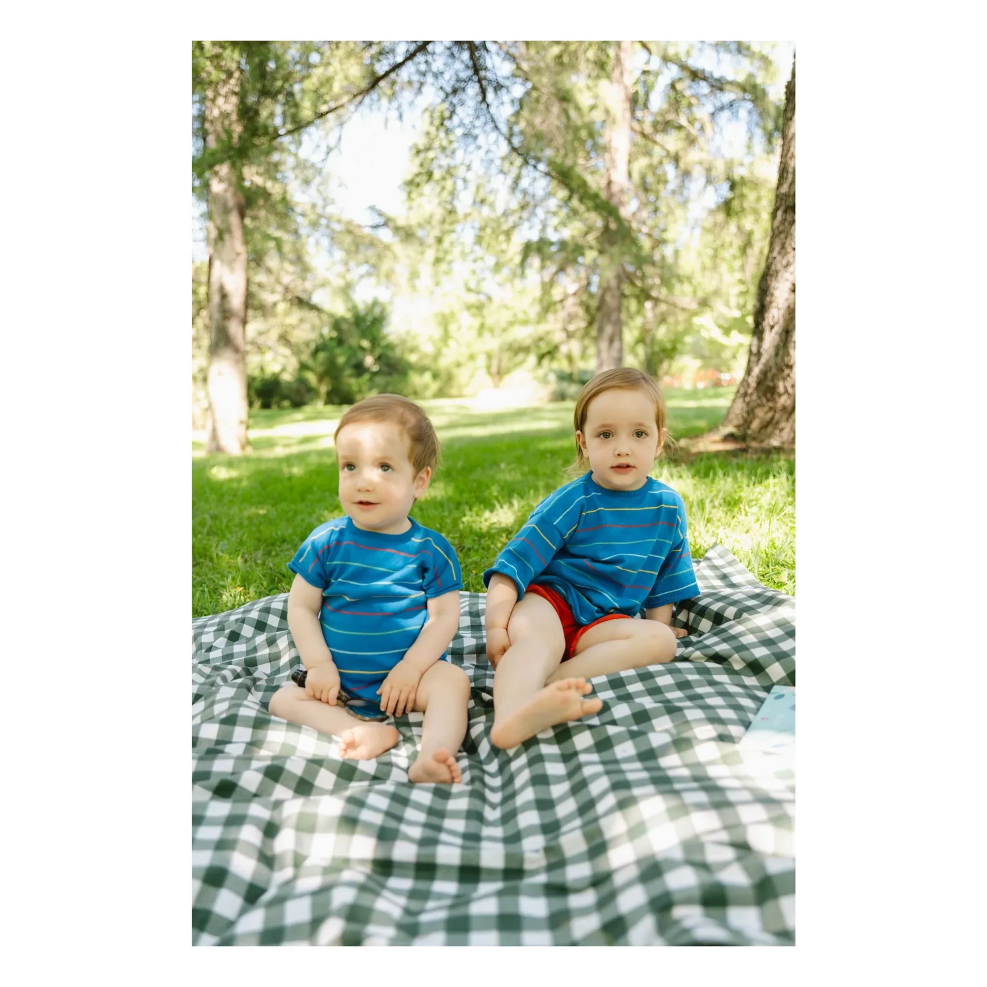 Bayiri - Botanik Striped Organic Cotton Bodysuit | Blue