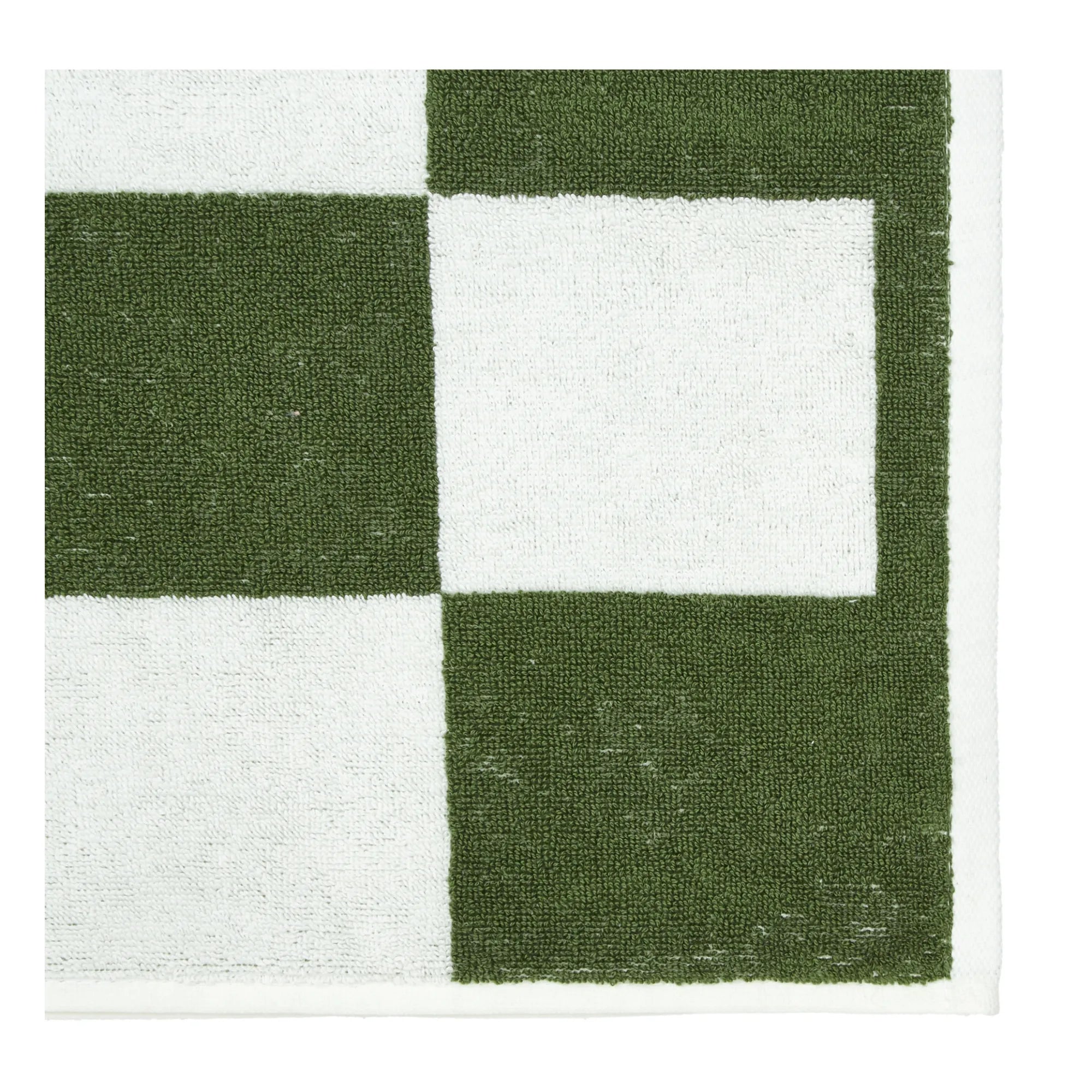 Hay - Check Bathroom Towel | Matcha Green