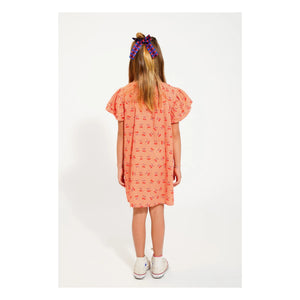 Piupiuchick - Cherry Vichy Dress | Orange