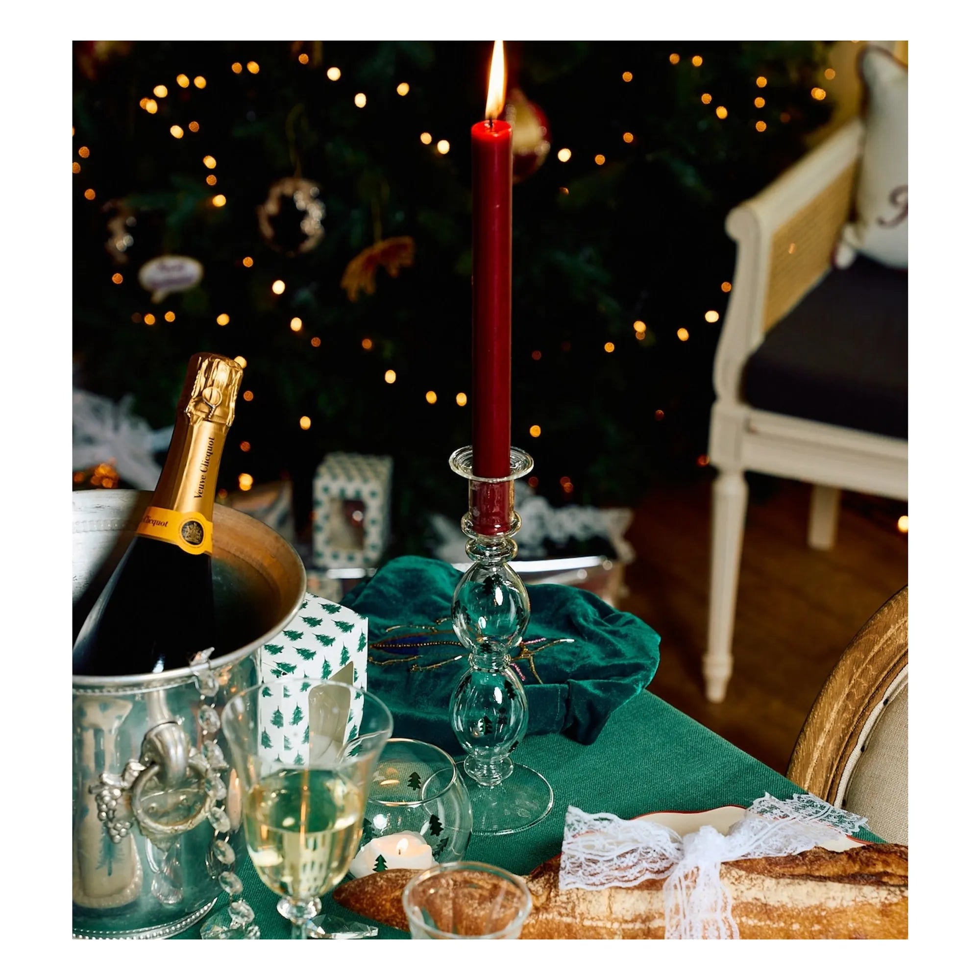 Anna + Nina - Noel Forest Candle Holder | Green