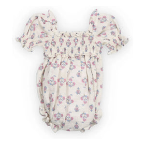 the new society - Clavel Fleurie Romper | Ecru