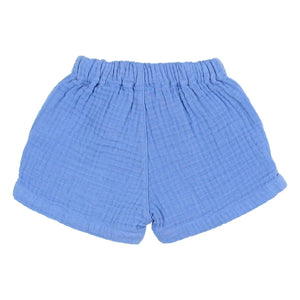 Búho - Cotton muslin shorts | Light Blue