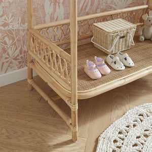 CuddleCo Aria Clothes Rail - Rattan-Clothing Storage-Rattan- | Natural Baby Shower