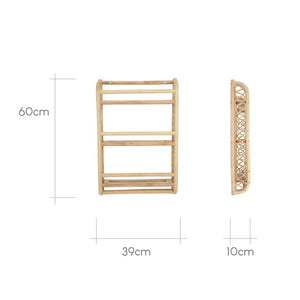 CuddleCo Aria Bookshelf - Rattan-Shelves-Rattan- | Natural Baby Shower
