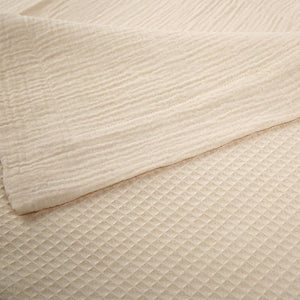 CuddleCo Comforter Blanket - Cashmere Waffle-Blankets-Cashmere Waffle- | Natural Baby Shower