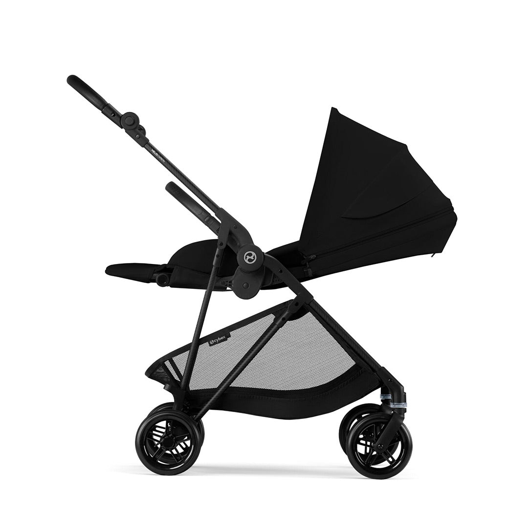 CYBEX Melio Carbon Pushchair - Magic Black-Strollers-Magic Black- | Natural Baby Shower