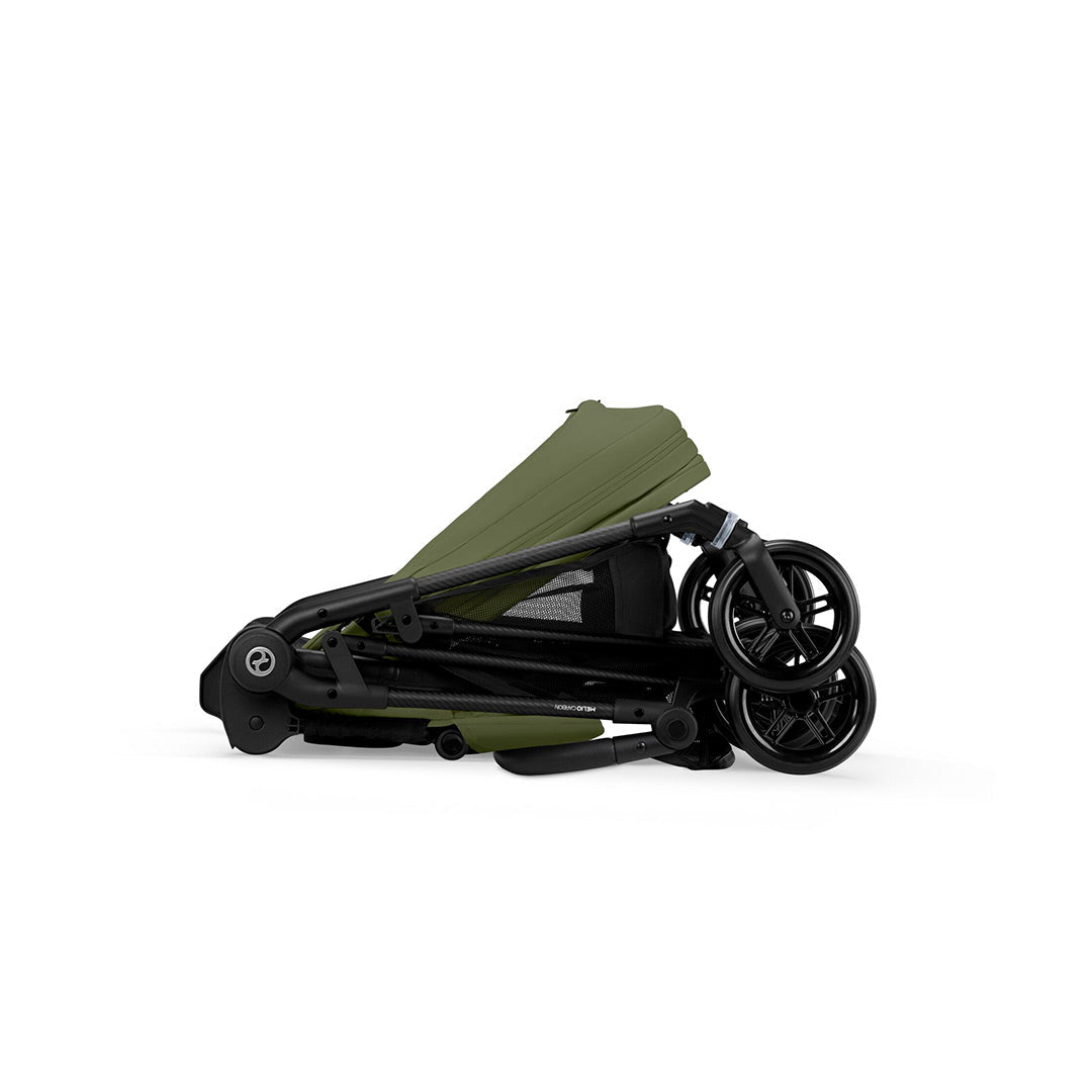 CYBEX Melio Carbon Pushchair - Moss Green-Strollers-Moss Green- | Natural Baby Shower