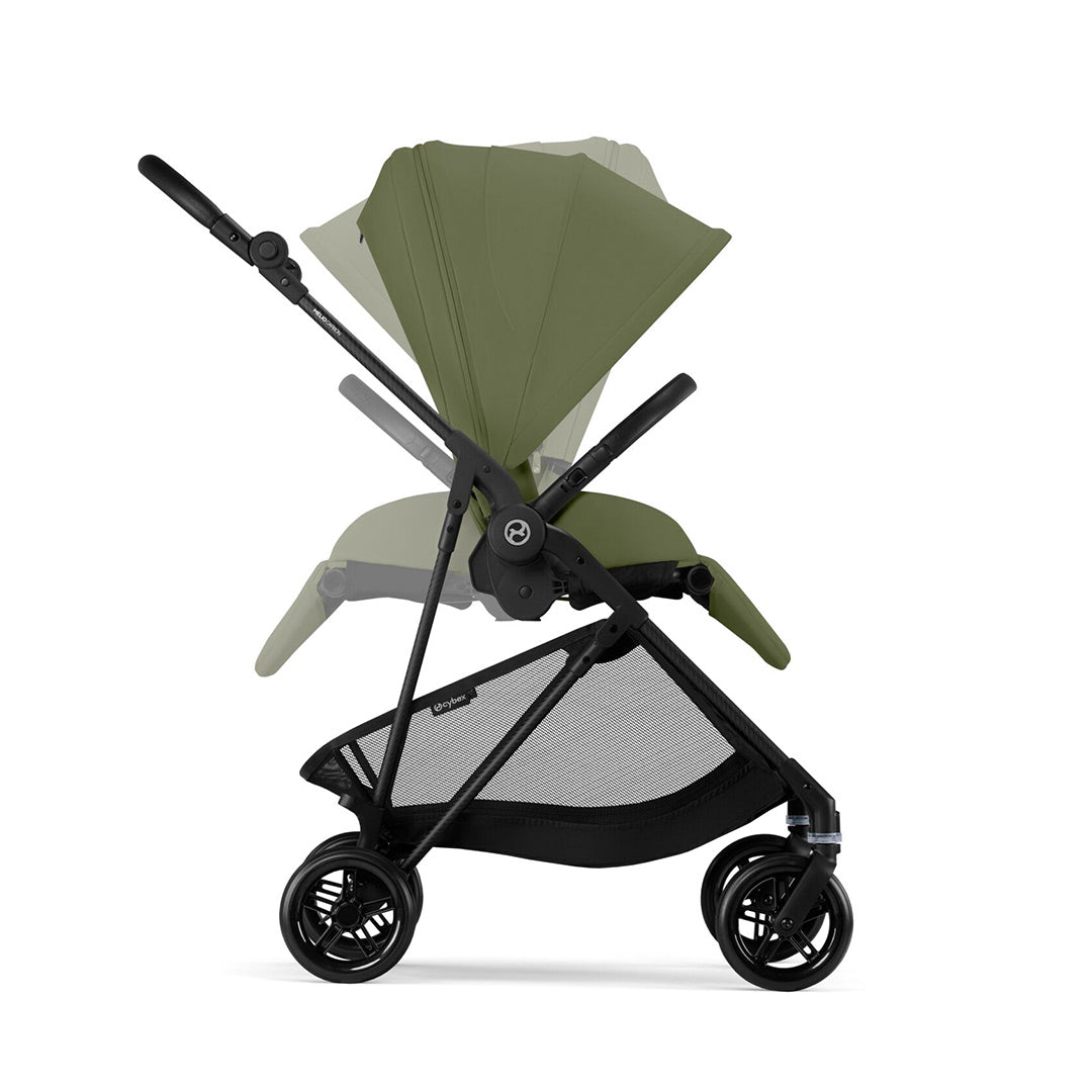 CYBEX Melio Carbon Pushchair - Moss Green-Strollers-Moss Green- | Natural Baby Shower