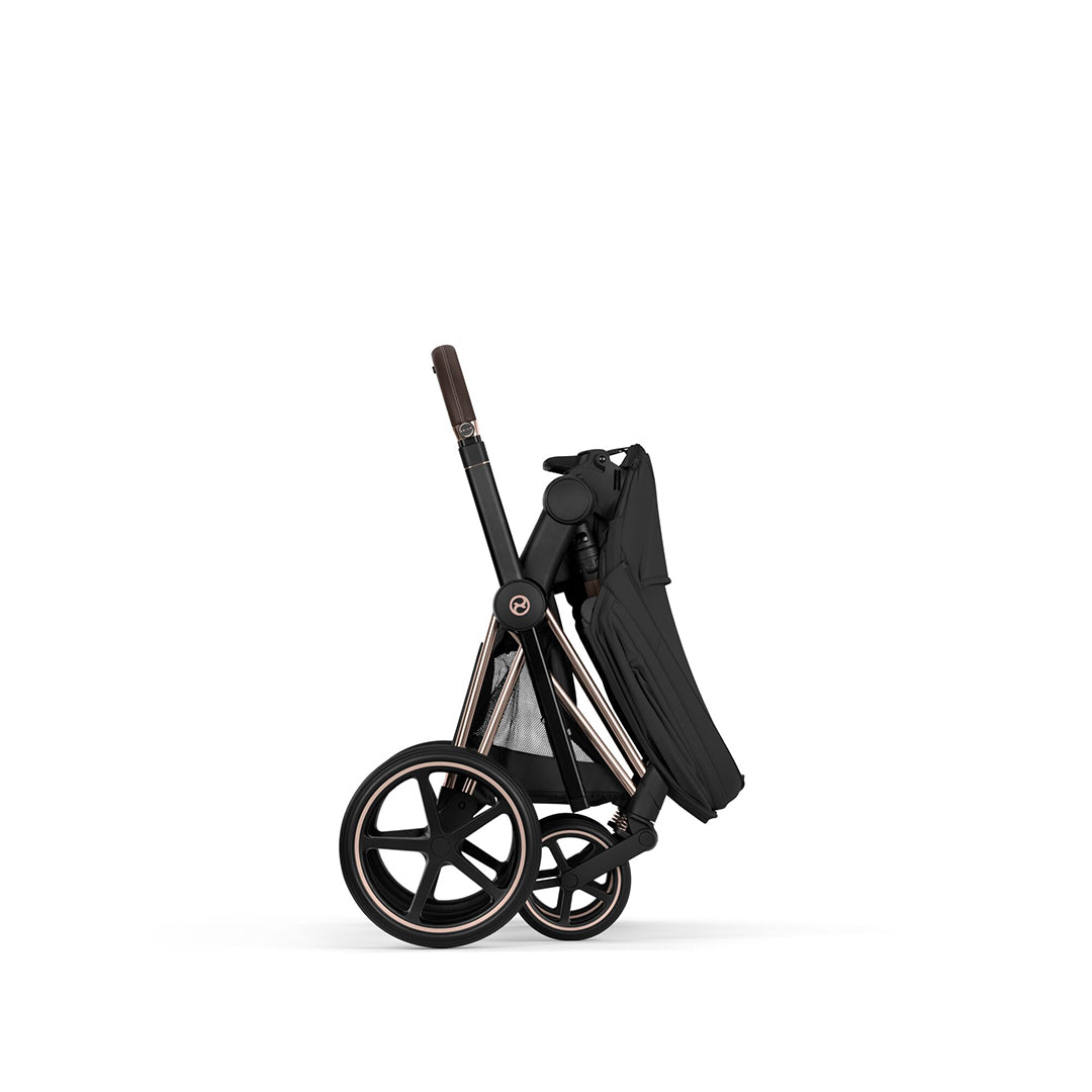 CYBEX Priam Comfort Pushchair & Foldable Carrycot - Sepia Black/Rose Gold-Strollers-Sepia Black/Rose Gold- | Natural Baby Shower
