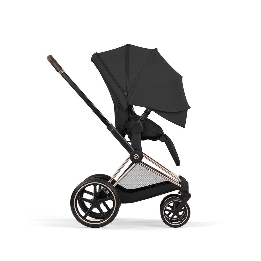CYBEX Priam Comfort Pushchair & Foldable Carrycot - Sepia Black/Rose Gold-Strollers-Sepia Black/Rose Gold- | Natural Baby Shower