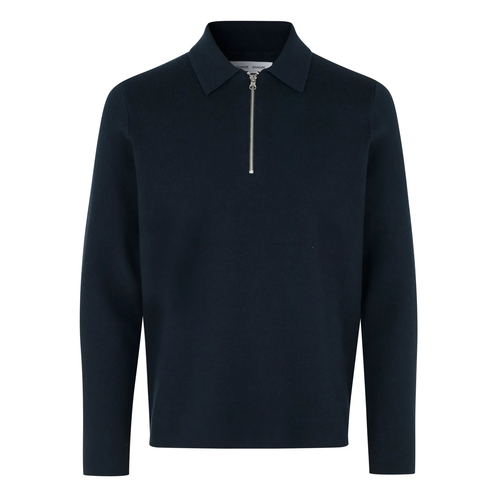 Samsoe Samsoe - Guna Polo Neck Cardigan | Navy Blue