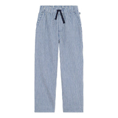 Petit Bateau - Organik Pamuk Çizgili Pantolon | Mavi