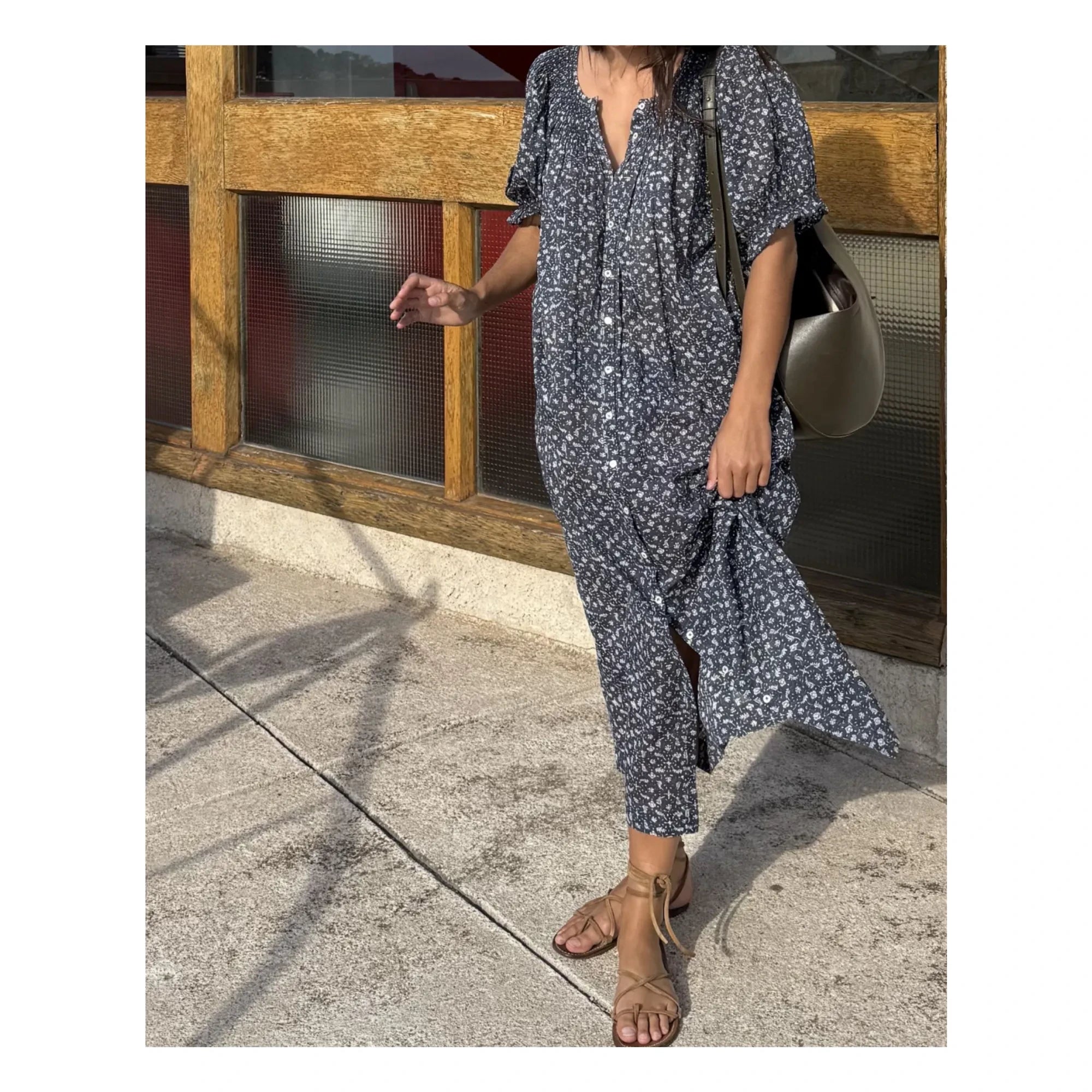 Scarlette Ateliers - Maya Nightgown | Navy Blue
