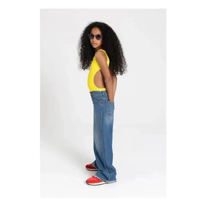 Finger in the nose - Sia Asymmetric Swimsuit | Lemon Yellow
