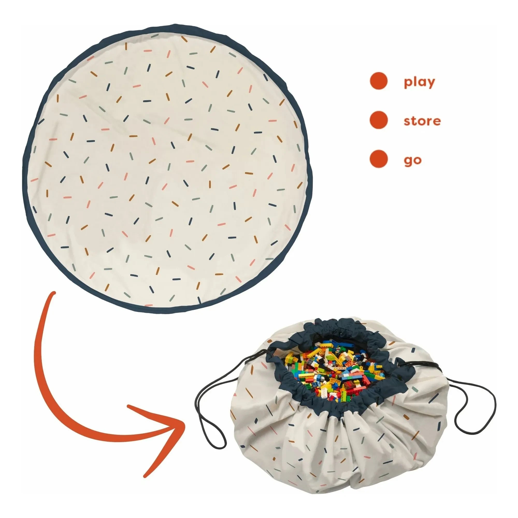 Play and Go - Noomad Bag / Play Mat - Confetti