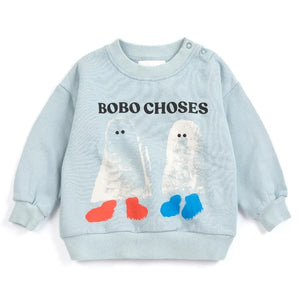 Bobo Choses - Sweat Ghosts Bobo Choses Organic Cotton Baby | Light Blue
