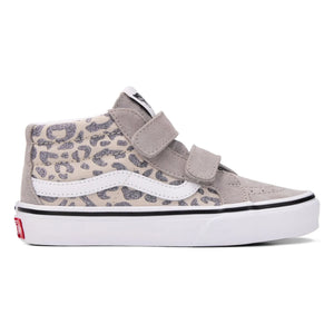 Vans - Scratch Sneakers SK8-Mid Leopard Glitter | Light Gray