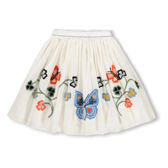 Molo - Bonnie Butterfly Organic Cotton Skirt | Ivory
