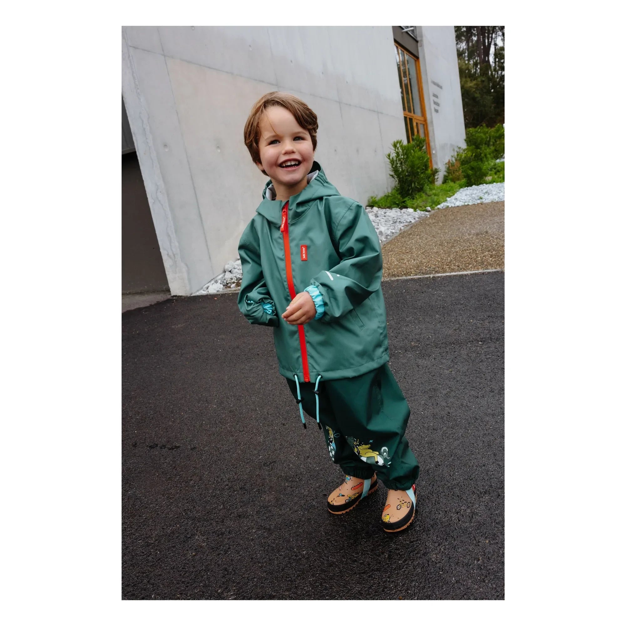 Hello Hossy - Waterproof Jacket | Green