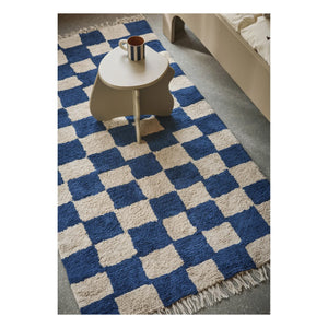 Ferm Living Kids - Mara Checkered Rug | Blue