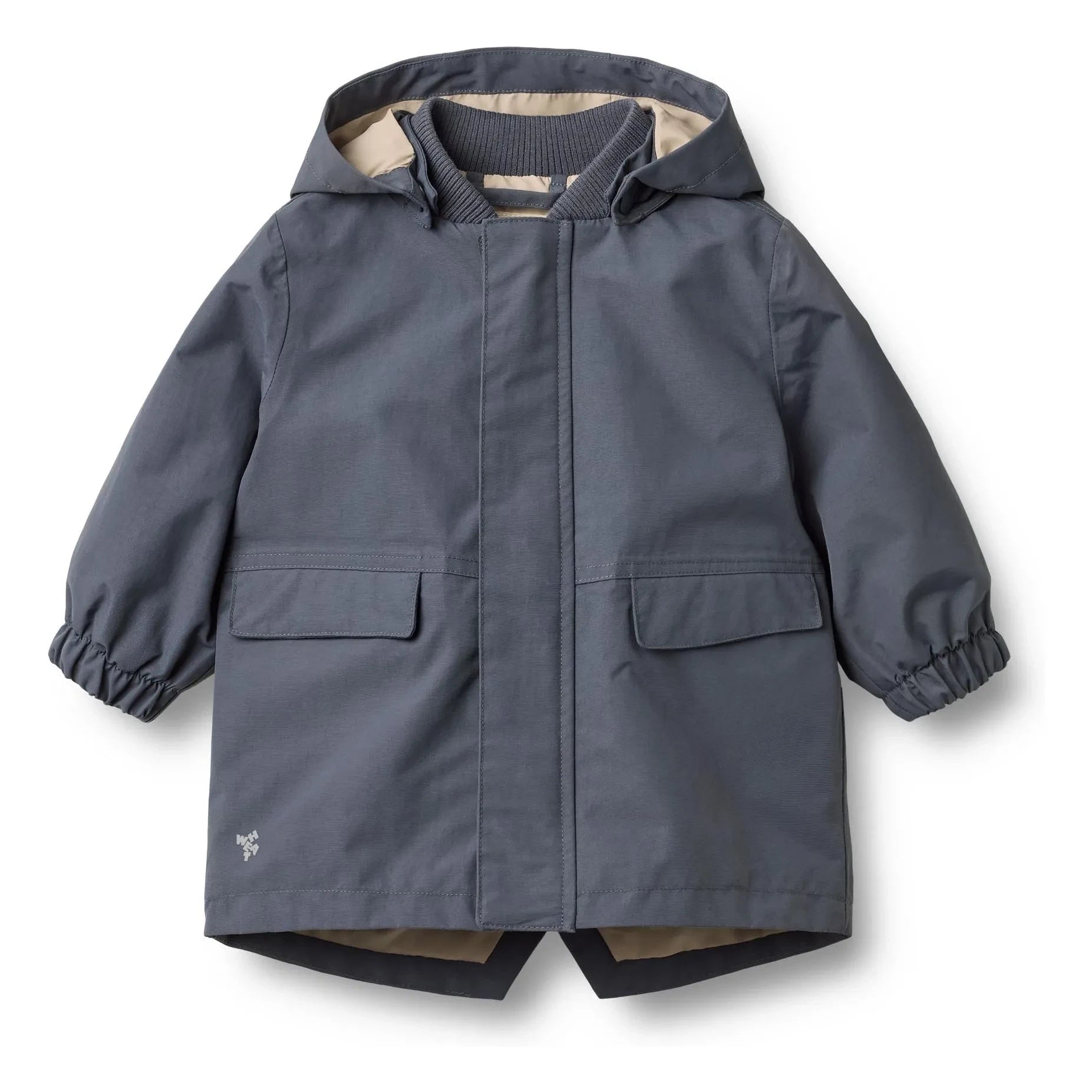Wheat - Alke Recycled Fiber Parka | Grey Blue