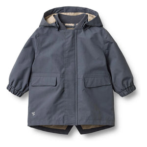 Wheat - Alke Recycled Fiber Parka | Grey Blue